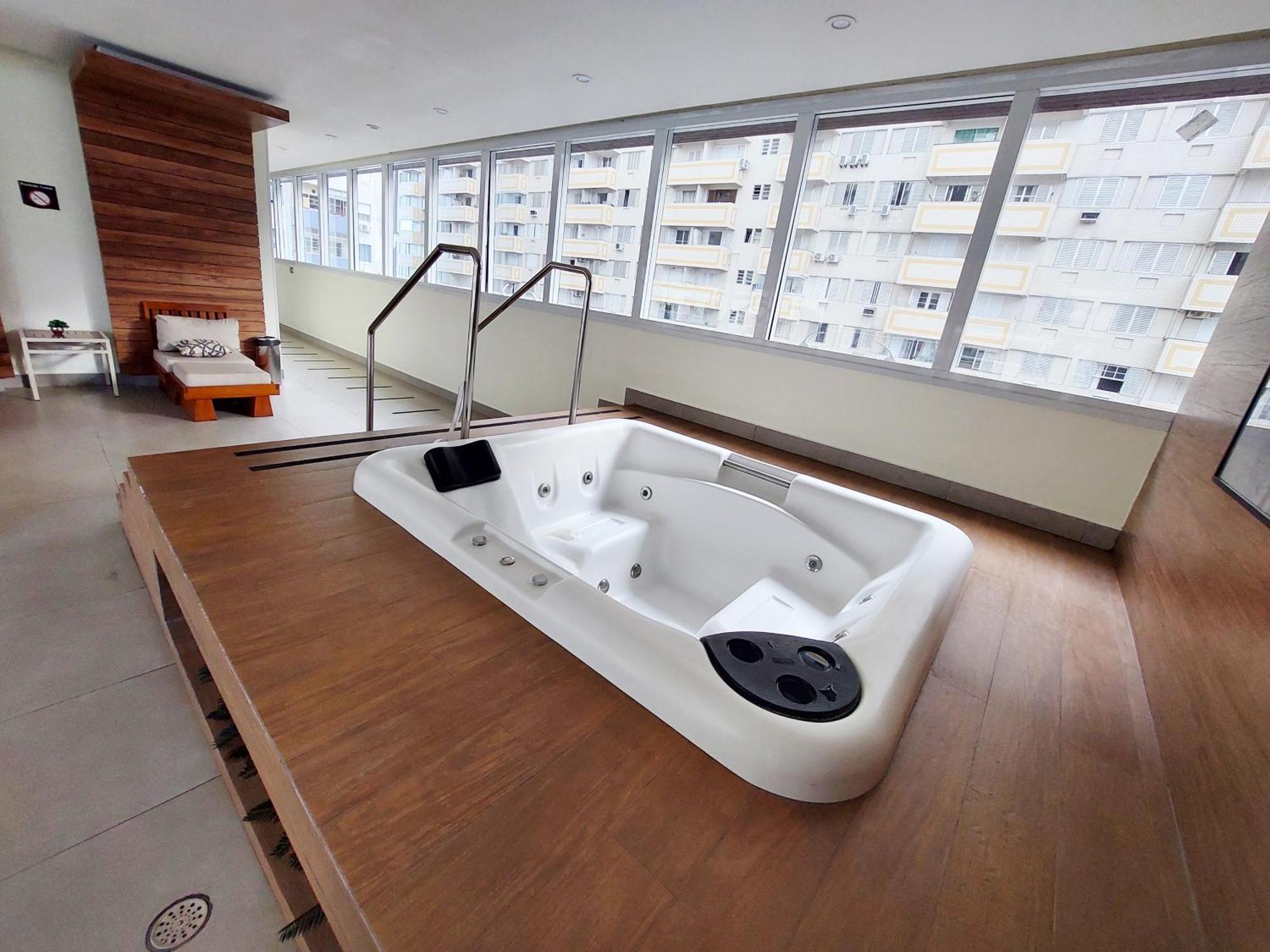 Book Santos - Condominio Unlimited - Apartamento Com Vista Mar E Apartamento Com Vista Piscina Esterno foto