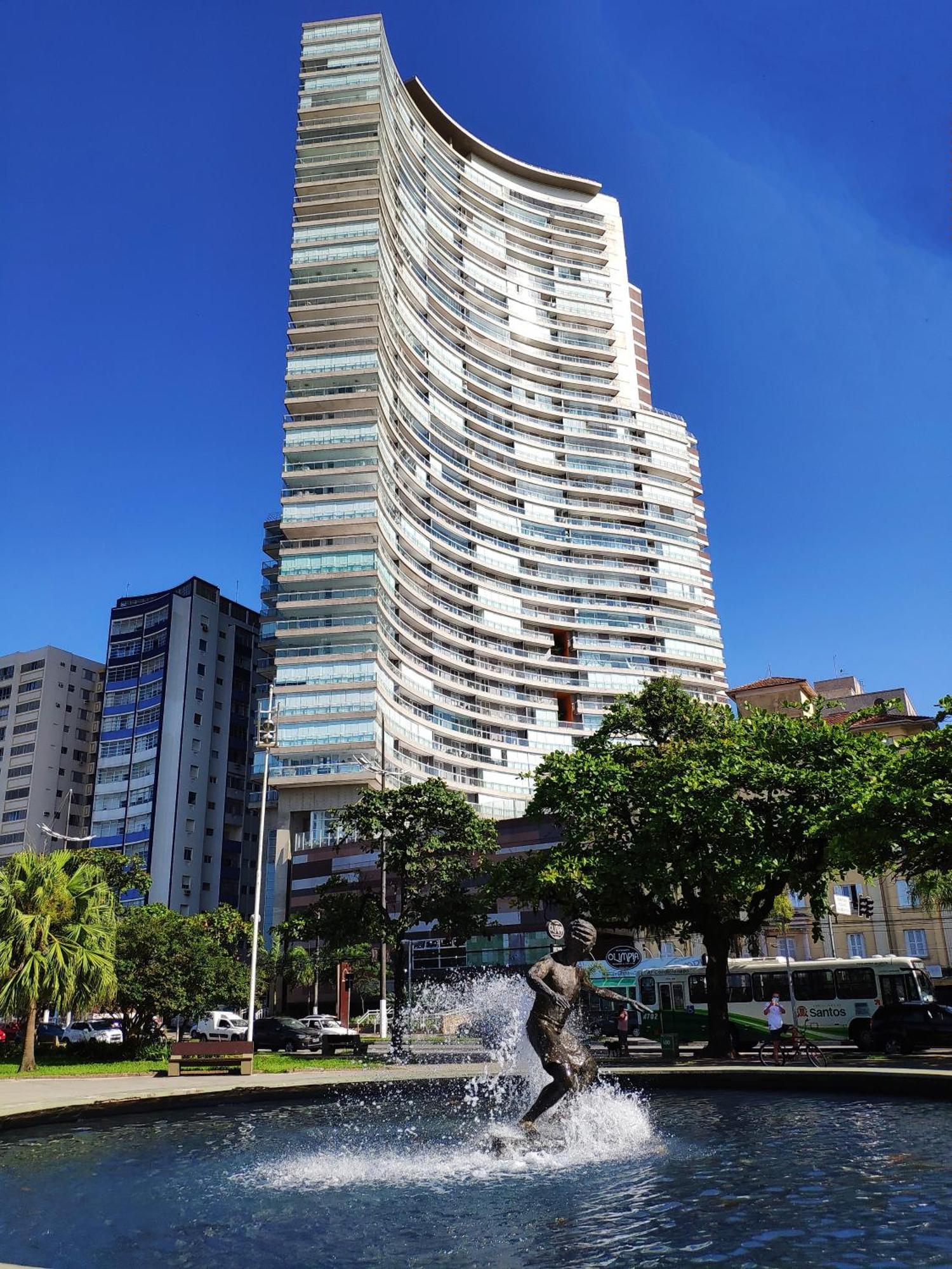 Book Santos - Condominio Unlimited - Apartamento Com Vista Mar E Apartamento Com Vista Piscina Esterno foto