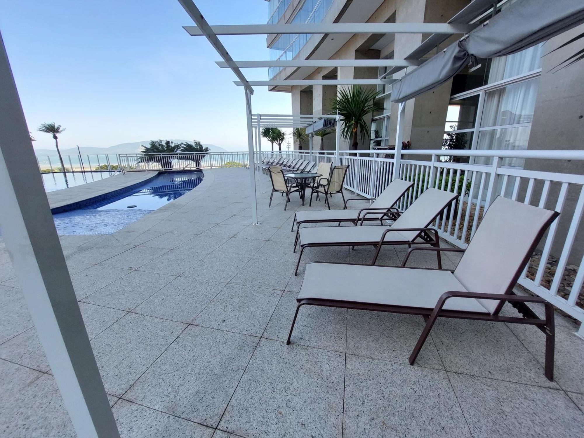 Book Santos - Condominio Unlimited - Apartamento Com Vista Mar E Apartamento Com Vista Piscina Esterno foto